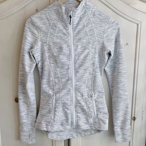 LULULEMON white and gray athletic jacket size 2